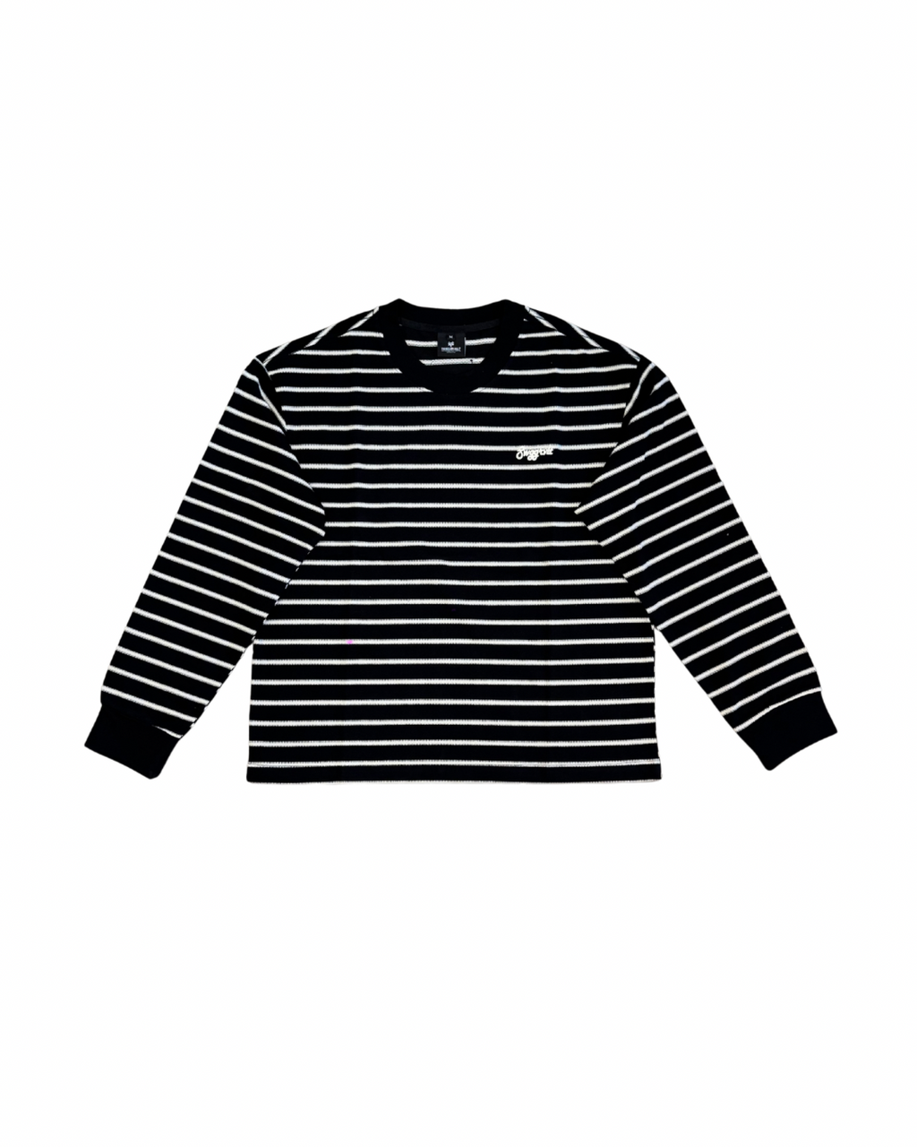 SWGGRVLT STRIPES CREW NECK | CLASSIC BLACK