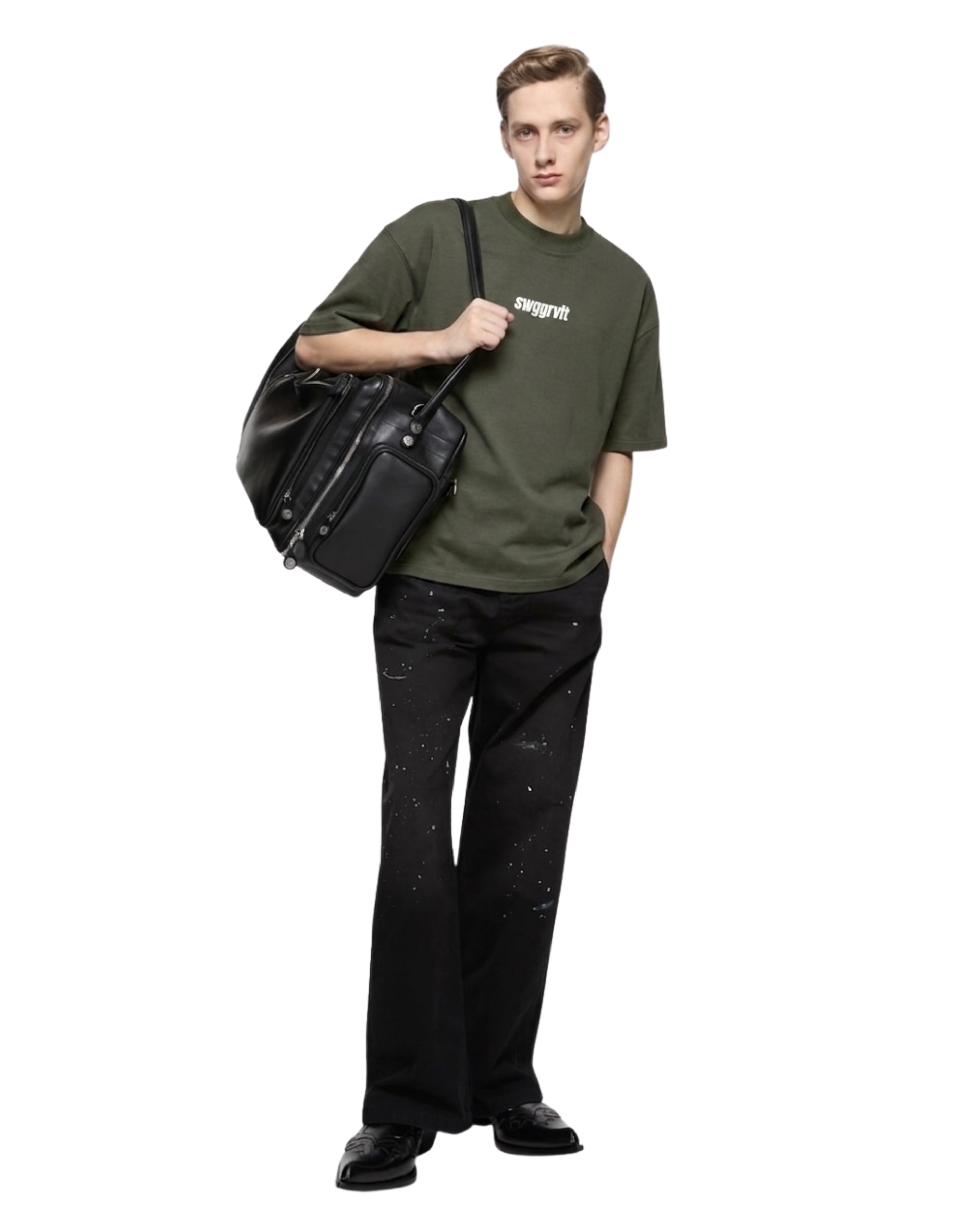 SWGGRVLT CLOUD TEE | ARMY GREEN