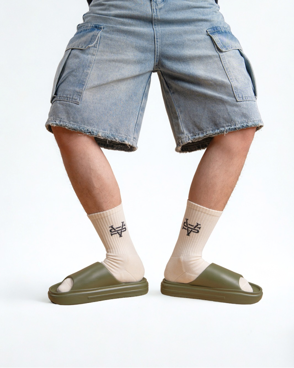 SWAGGERVAULT SOCKS | BEIGE