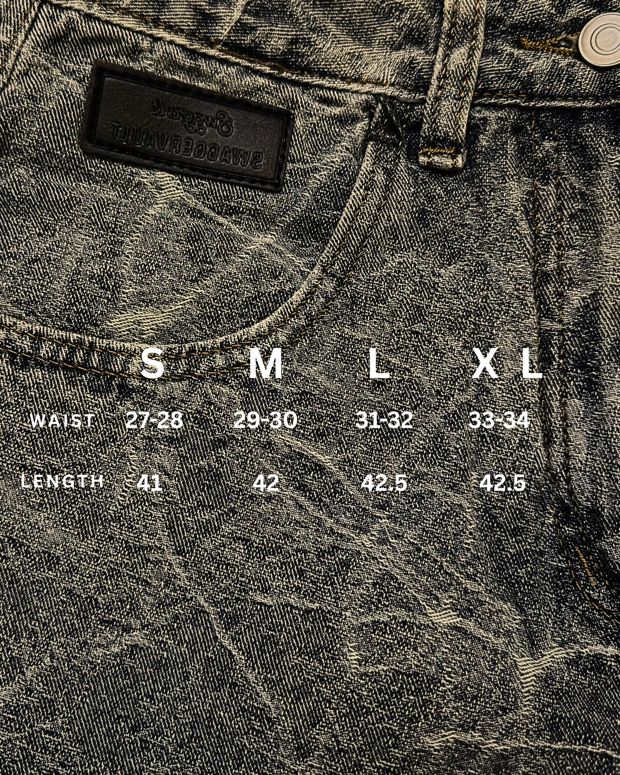 THUNDER PANTS - VEIN WASH DENIM