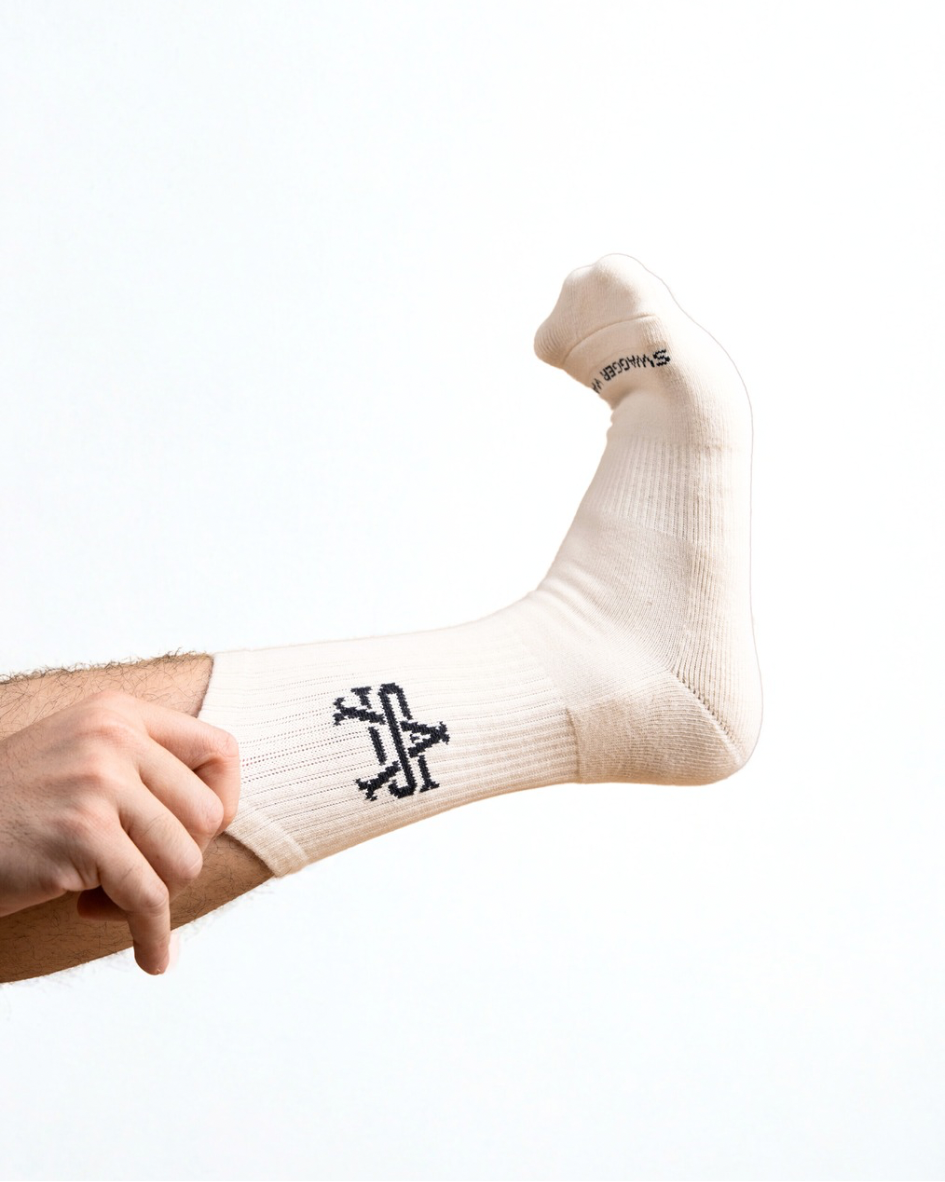SWAGGERVAULT SOCKS | BEIGE