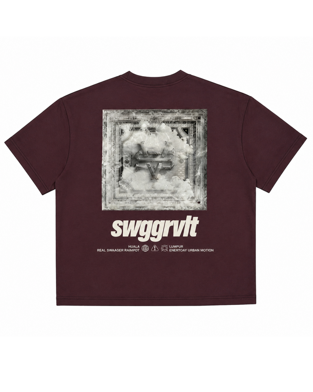 SWGGRVLT CLOUD TEE | DARK PLUM