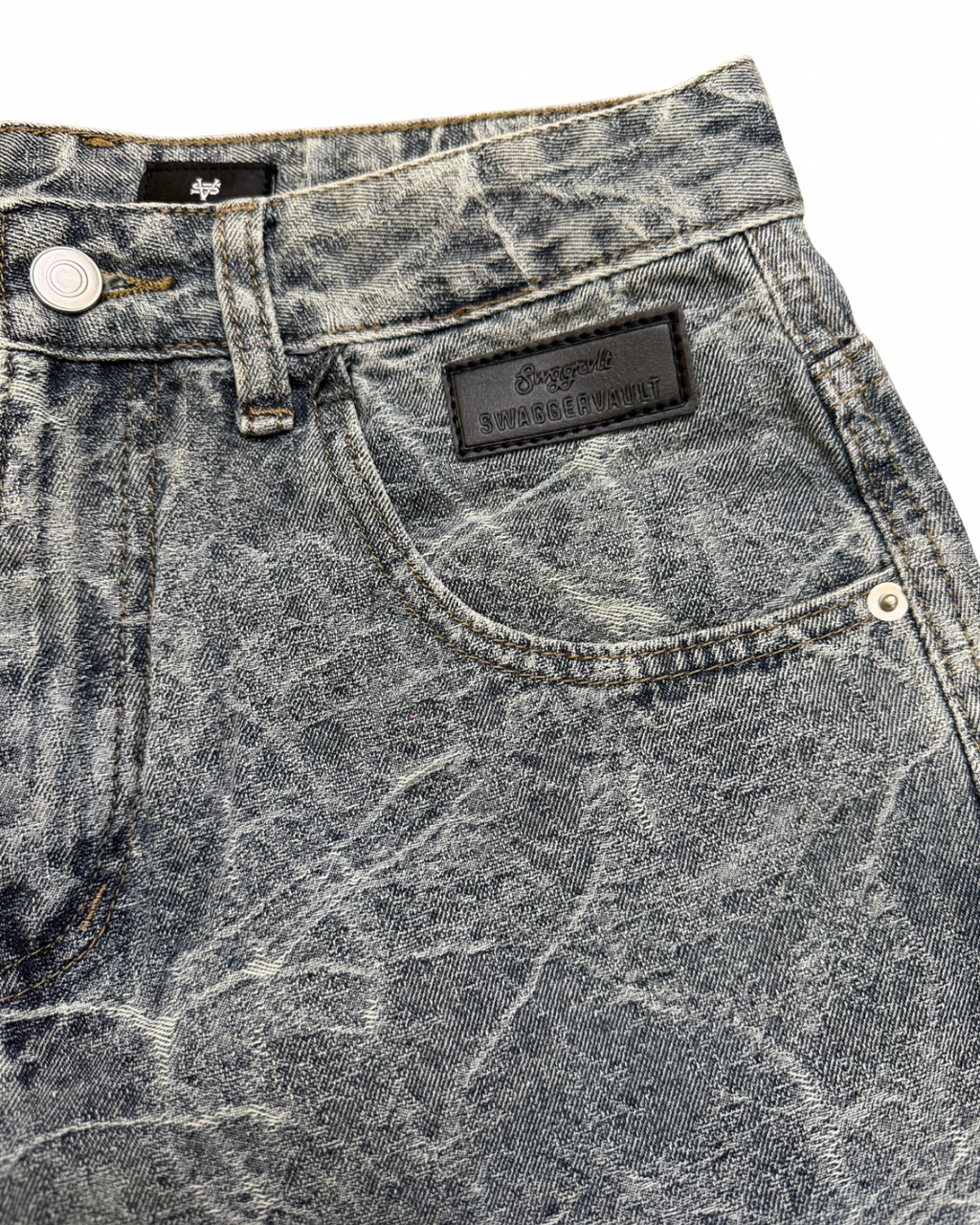 THUNDER PANTS - VEIN WASH DENIM