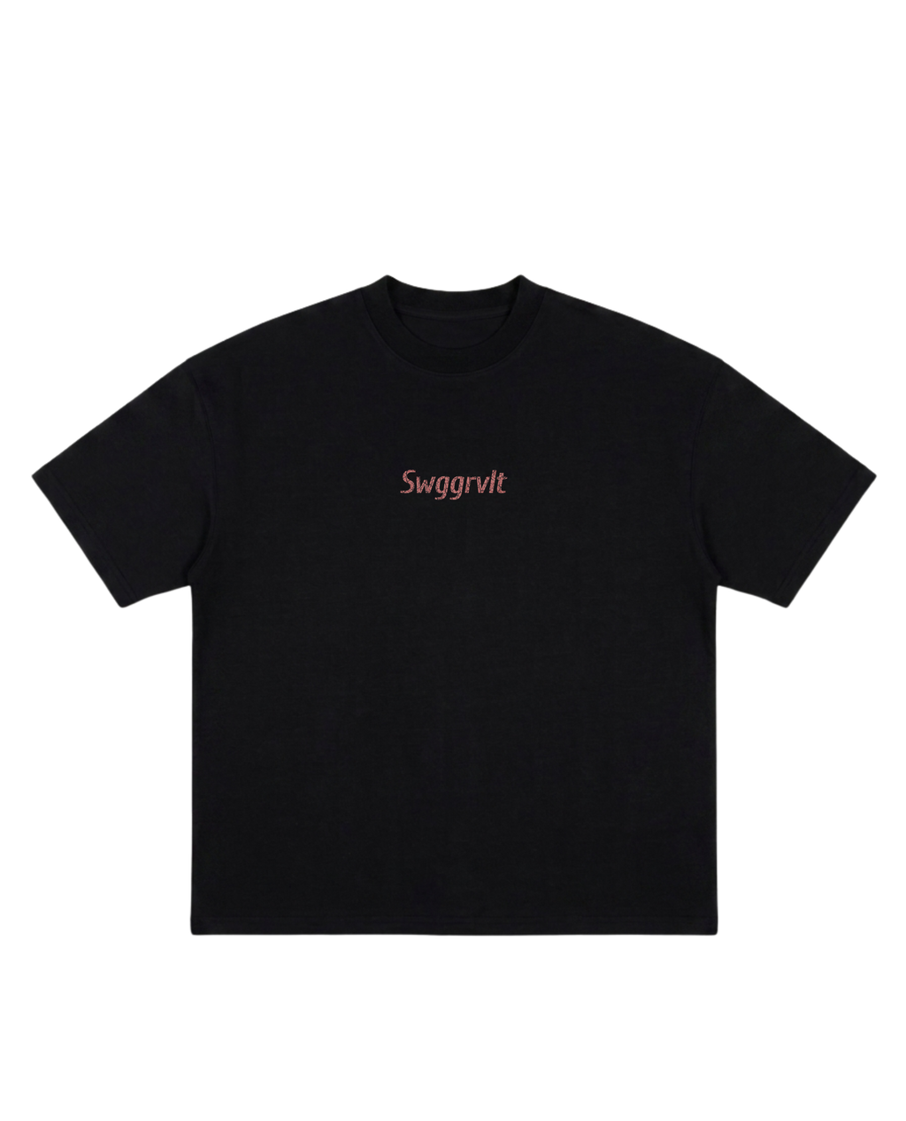 SWGGRVLT CRACKED LOGO TEE | BLACK