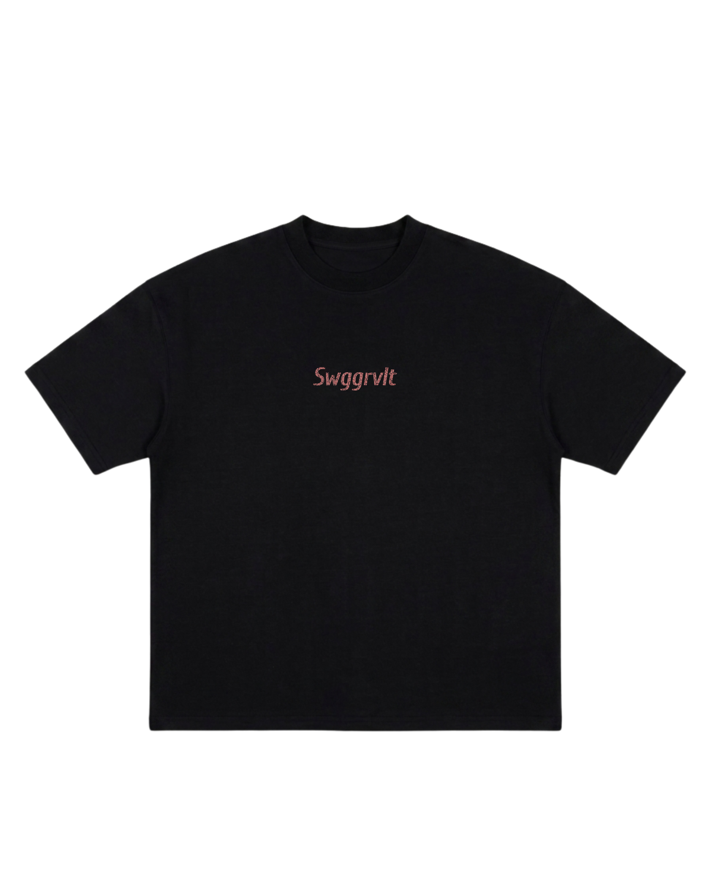 SWGGRVLT CRACKED LOGO TEE | BLACK