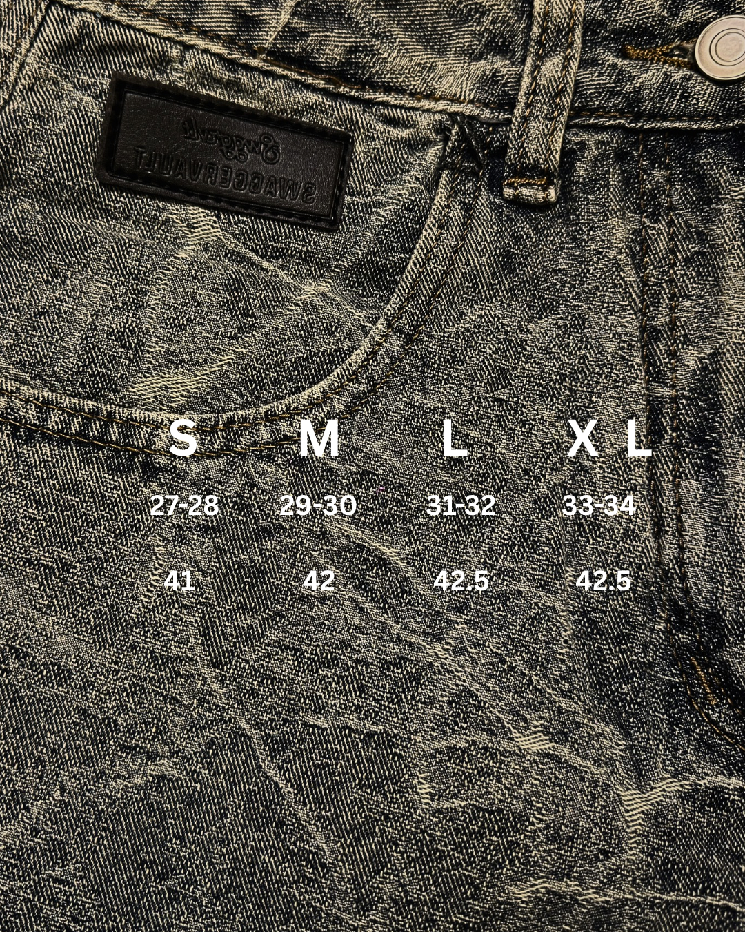 THUNDER PANTS - VEIN WASH DENIM