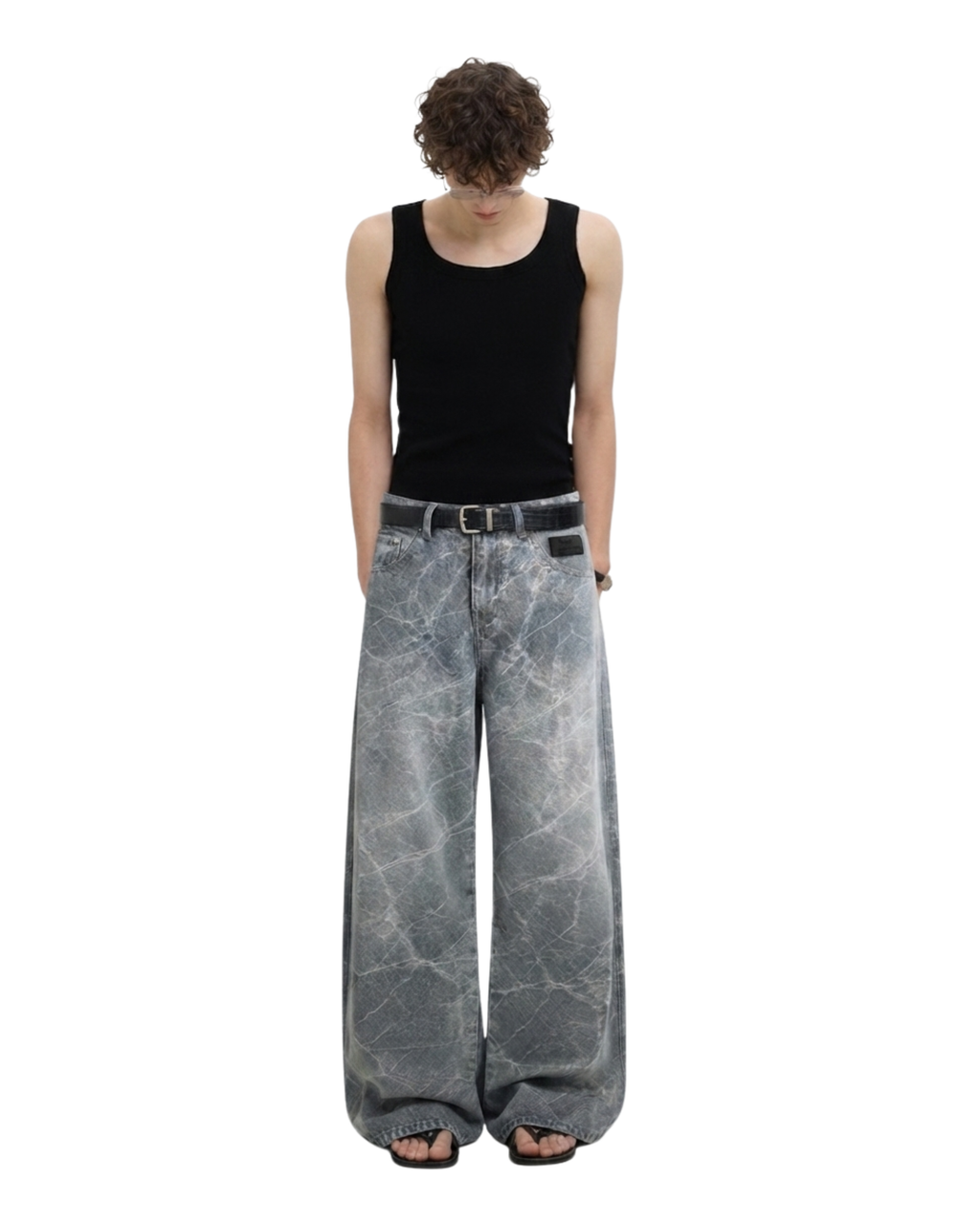 THUNDER PANTS - VEIN WASH DENIM