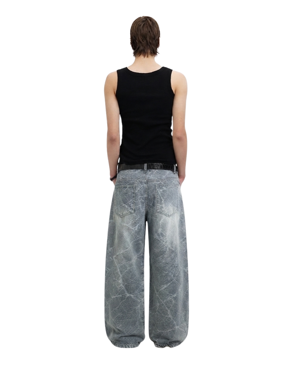 THUNDER PANTS - VEIN WASH DENIM