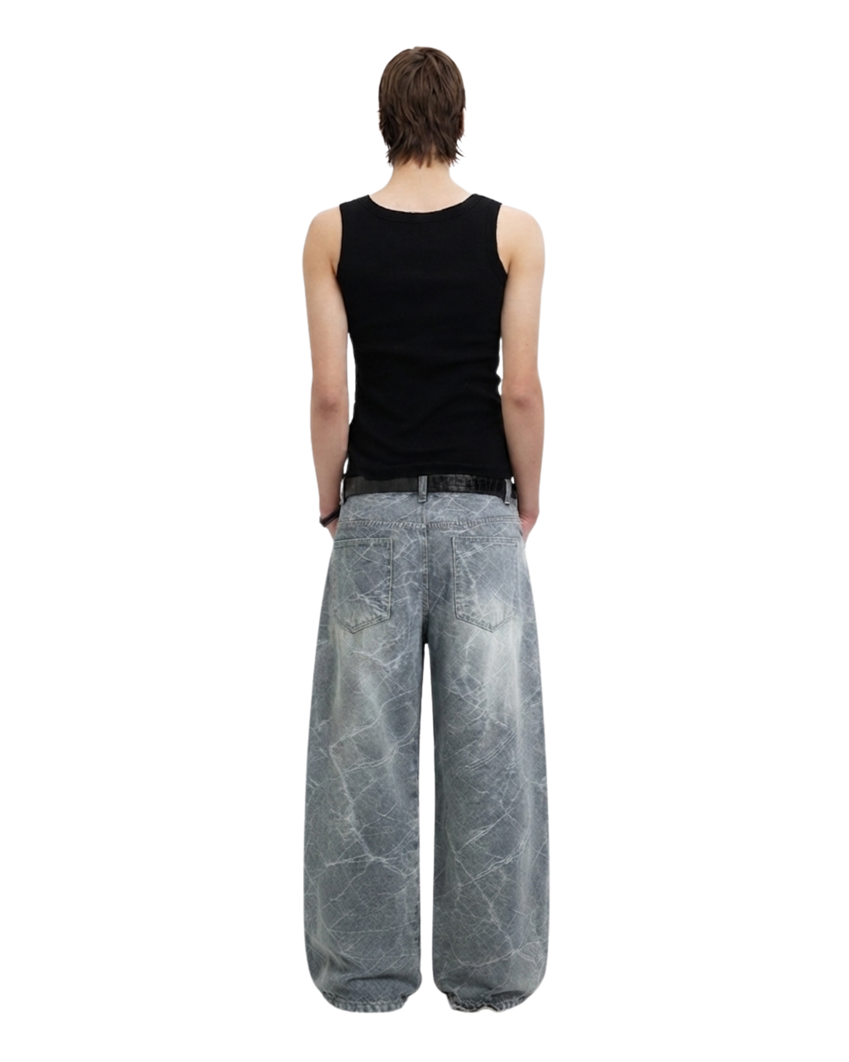 THUNDER PANTS - VEIN WASH DENIM