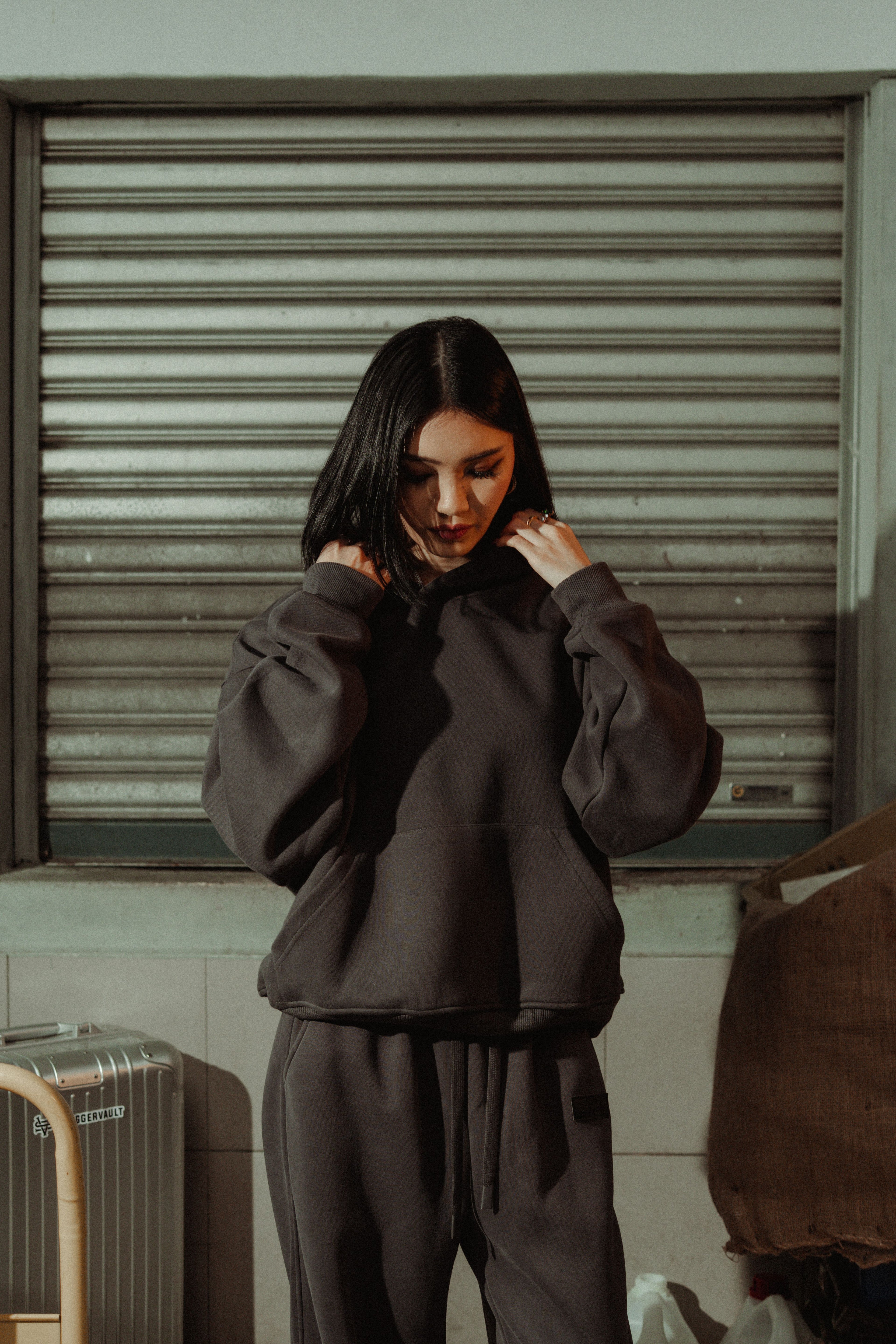 SWGGRVLT BASIC HOODIE | OAT GREY