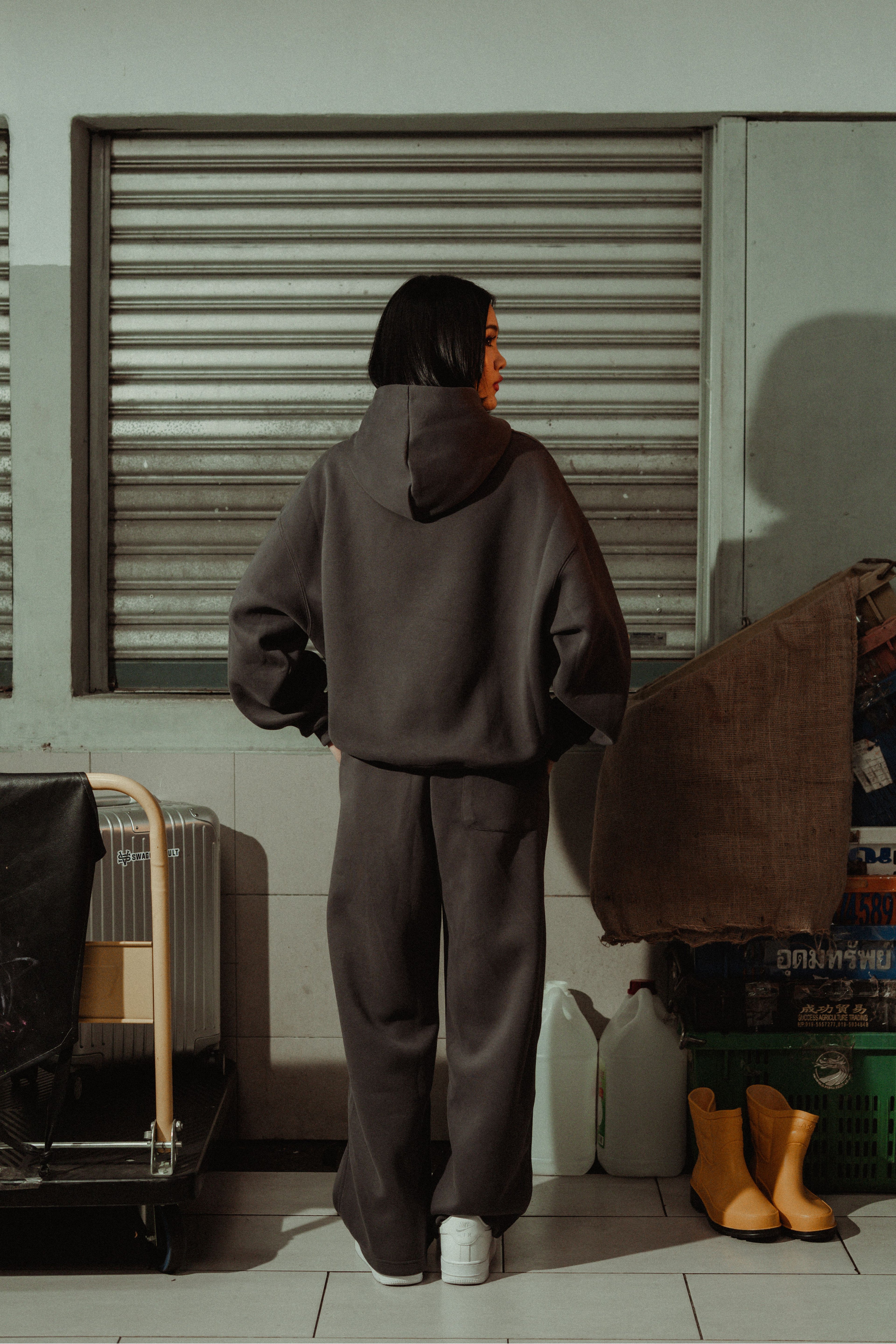 SWGGRVLT BASIC HOODIE | OAT GREY
