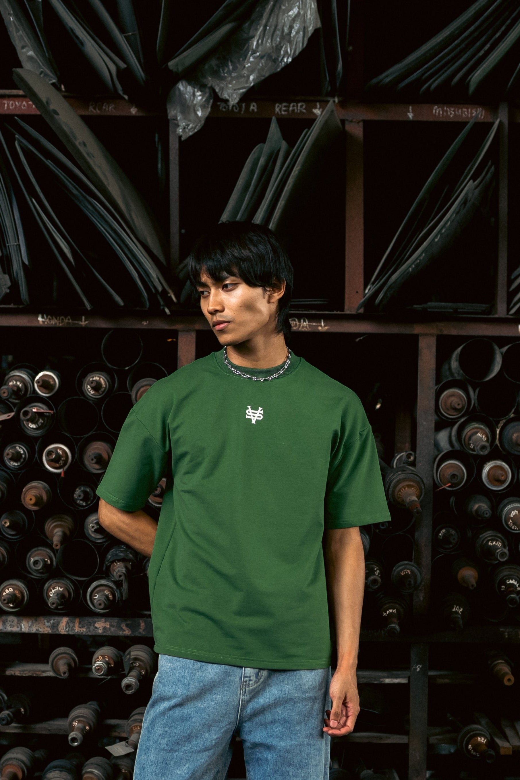 RAIMENT TEE | OLIVE GREEN