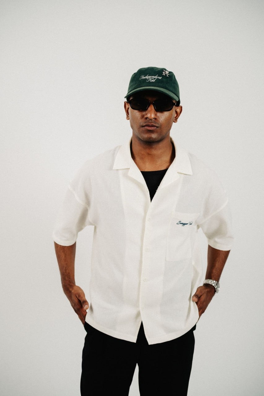 OPEN COLLAR SHIRT | OFF WHITE