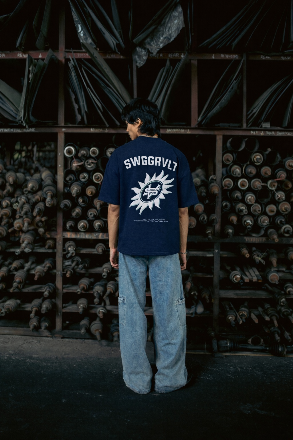 RAIMENT TEE | NAVY BLUE