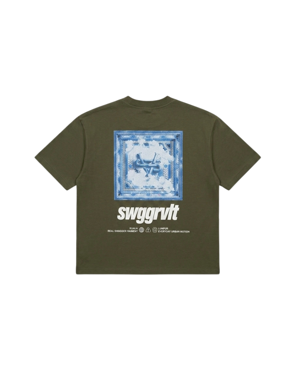 SWGGRVLT CLOUD TEE | ARMY GREEN