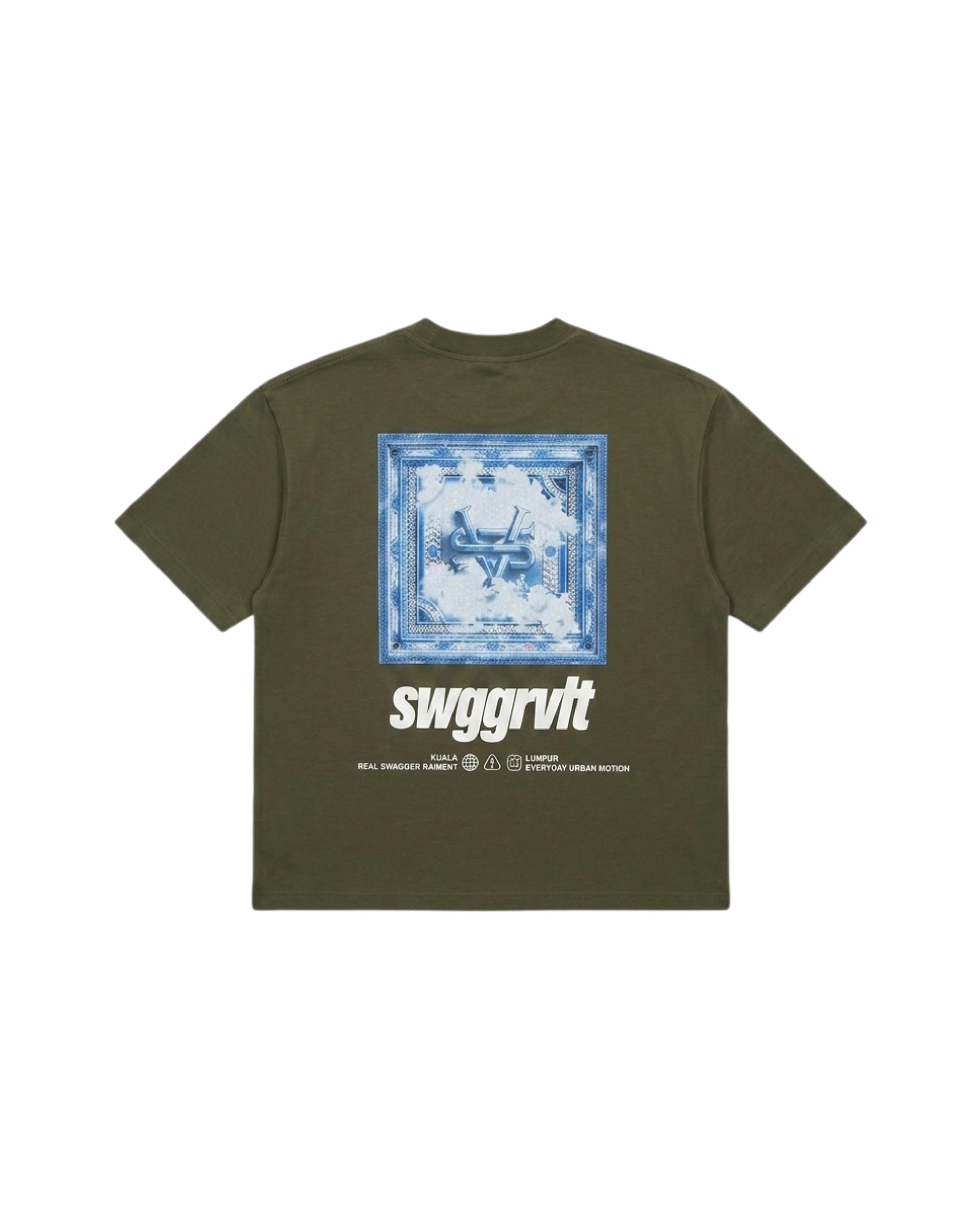 SWGGRVLT CLOUD TEE | ARMY GREEN