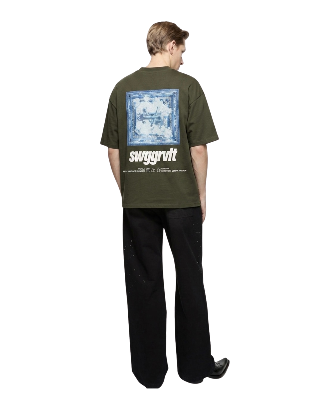 SWGGRVLT CLOUD TEE | ARMY GREEN