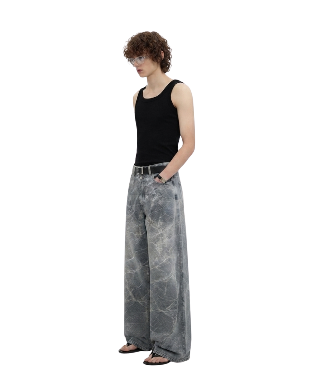 THUNDER PANTS - VEIN WASH DENIM