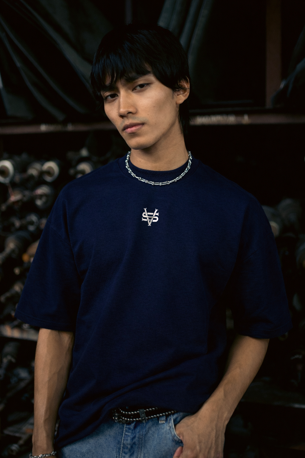 RAIMENT TEE | NAVY BLUE