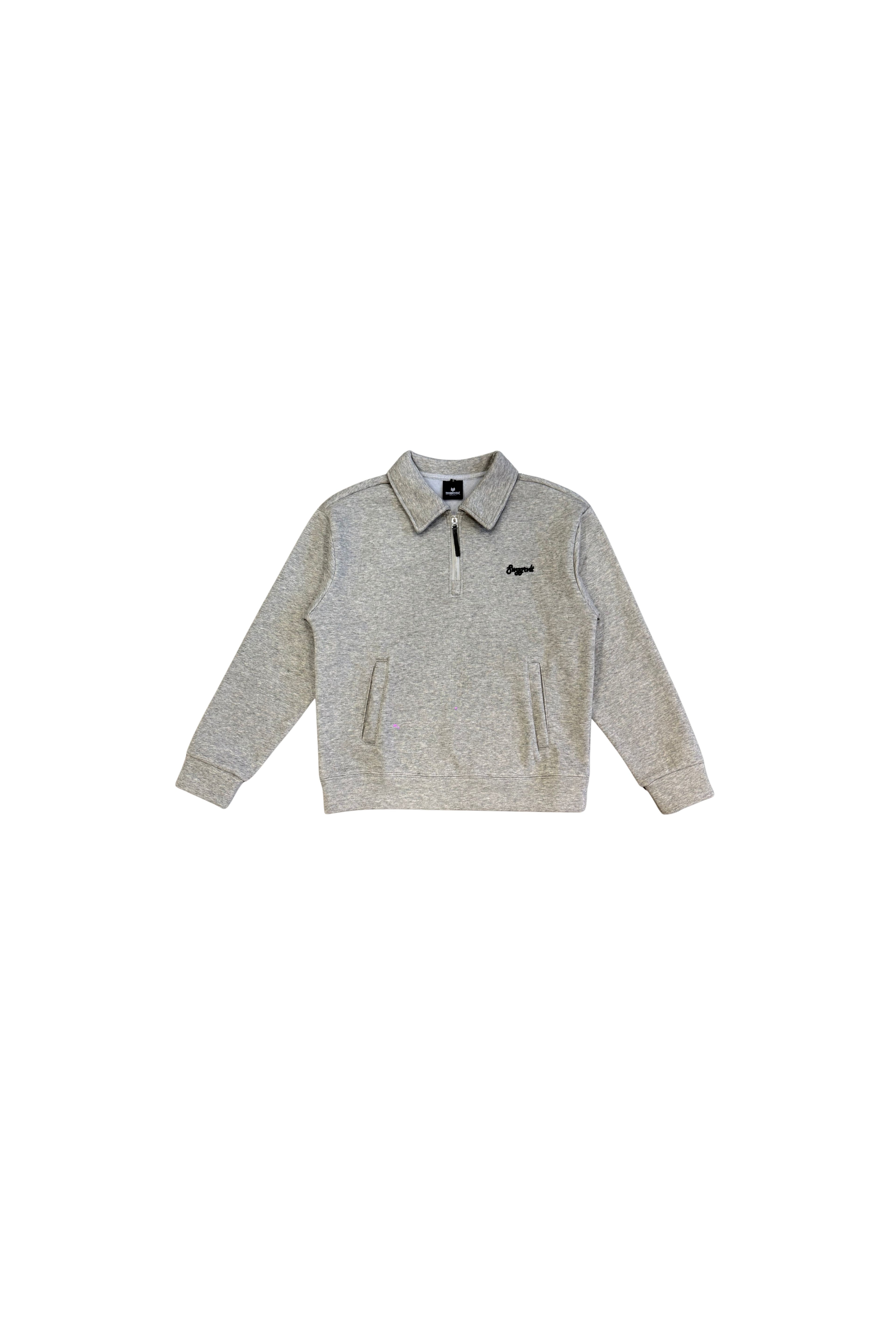 SWGGRVLT HALF-ZIPPER SWEATSHIRT | VINTAGE GREY