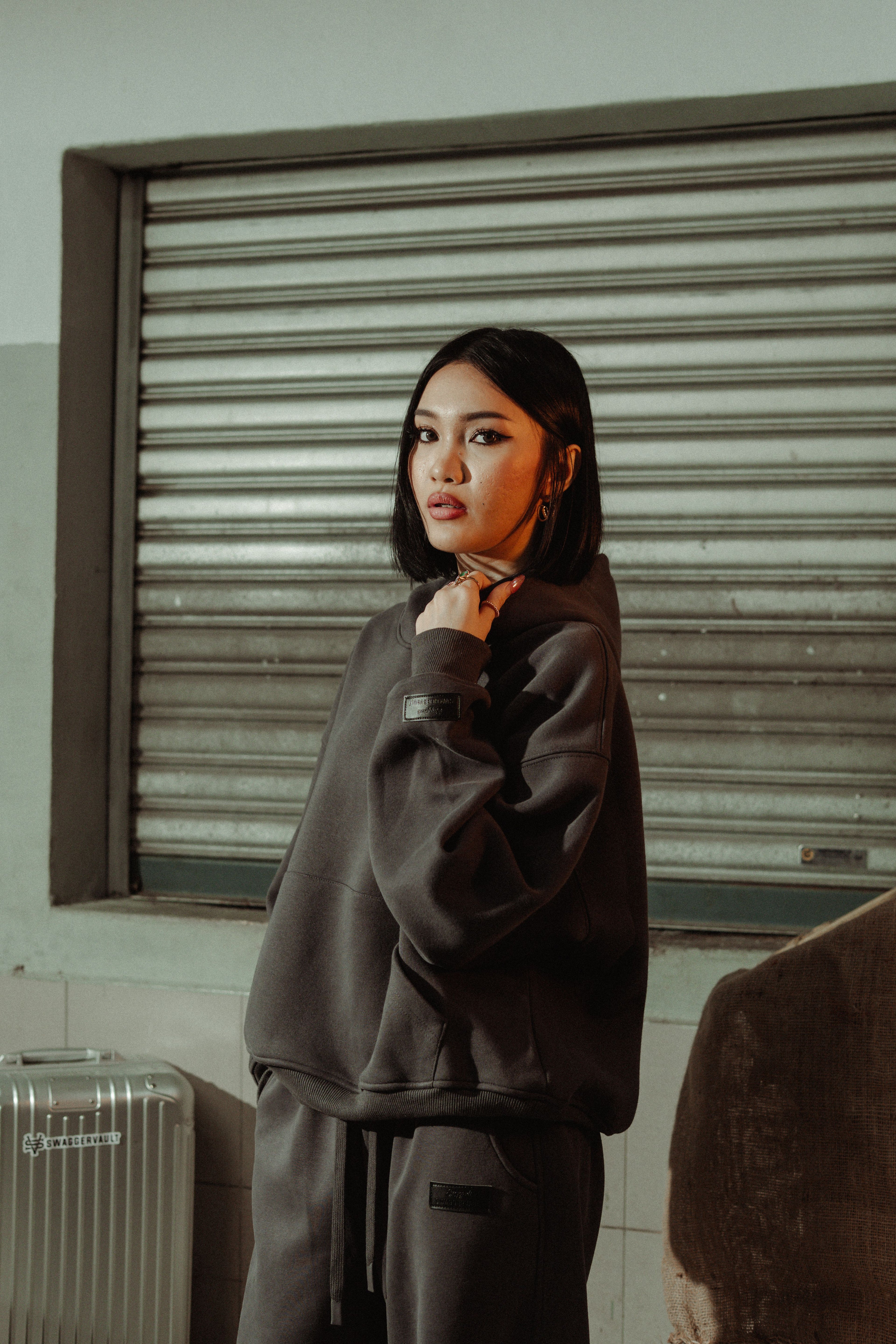 SWGGRVLT BASIC HOODIE | OAT GREY