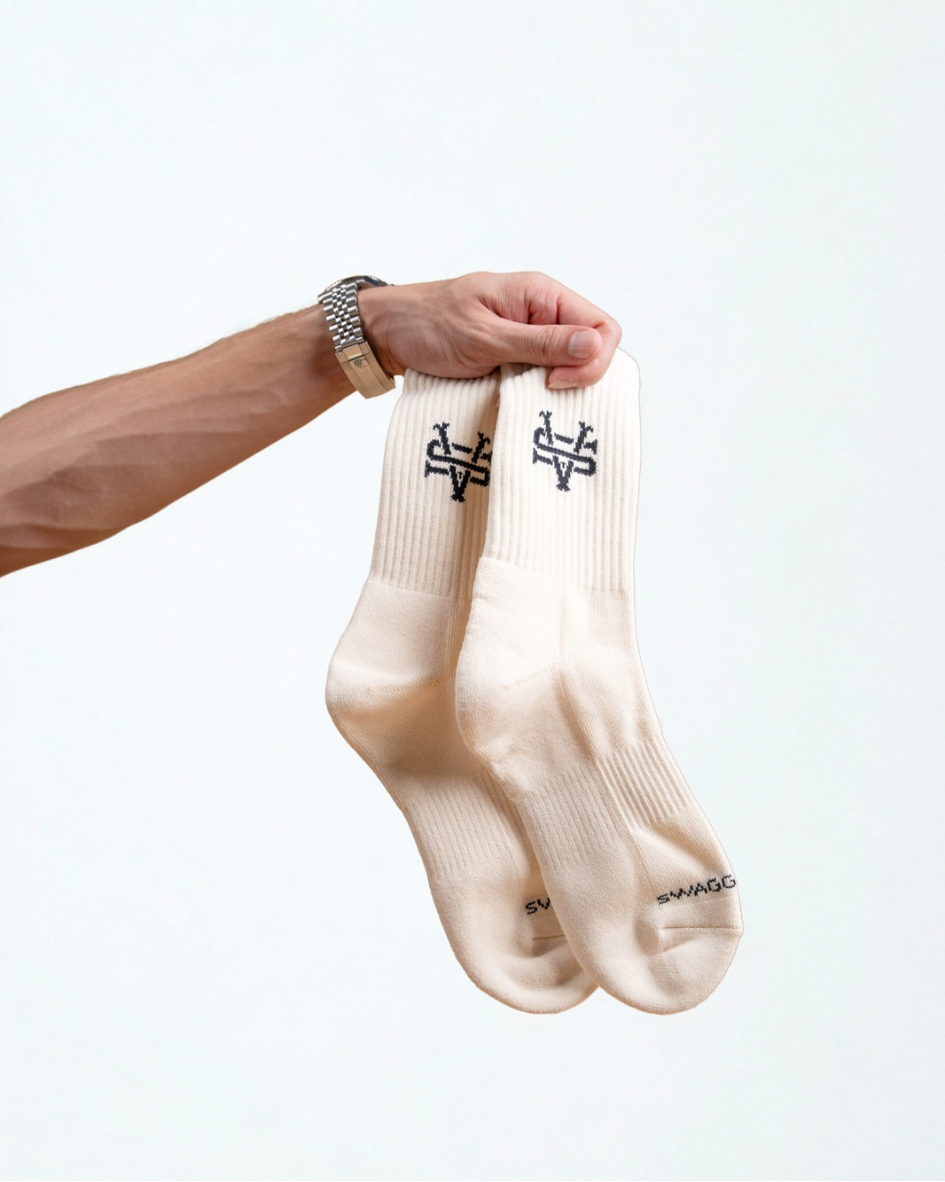 SWAGGERVAULT SOCKS | BEIGE