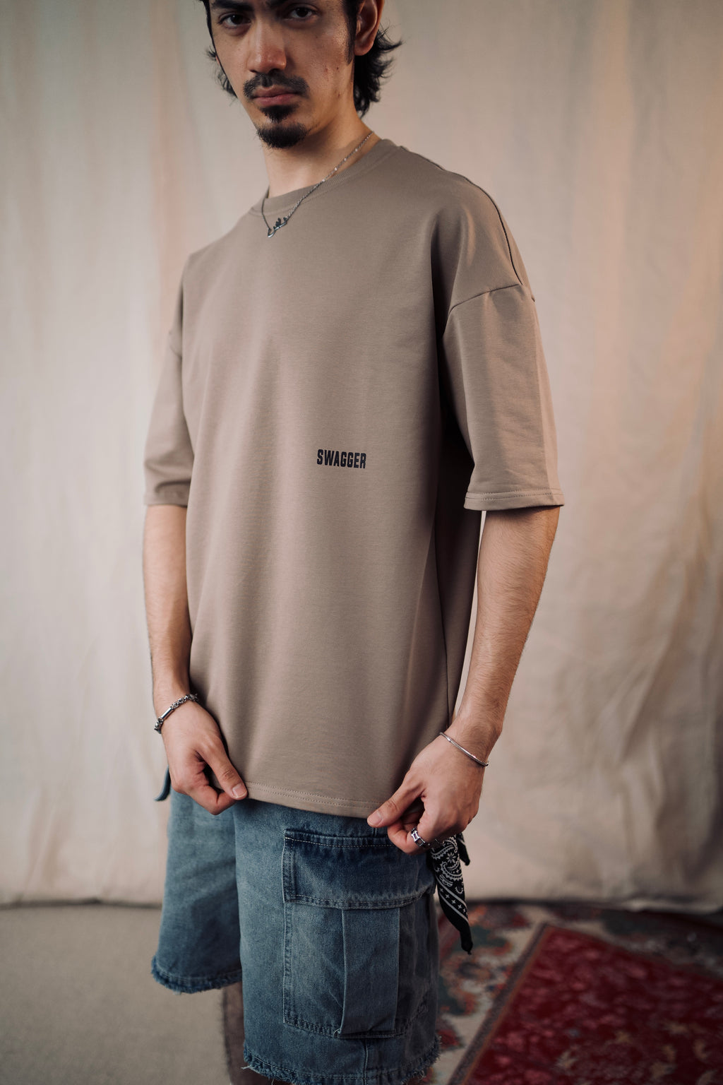 ESSENTIAL SWAGGER TEE | BROWN KHAKI