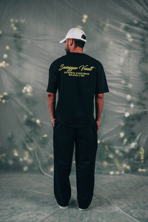 CREWEL TEE | BLACK