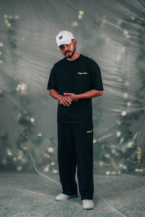 CREWEL TEE | BLACK