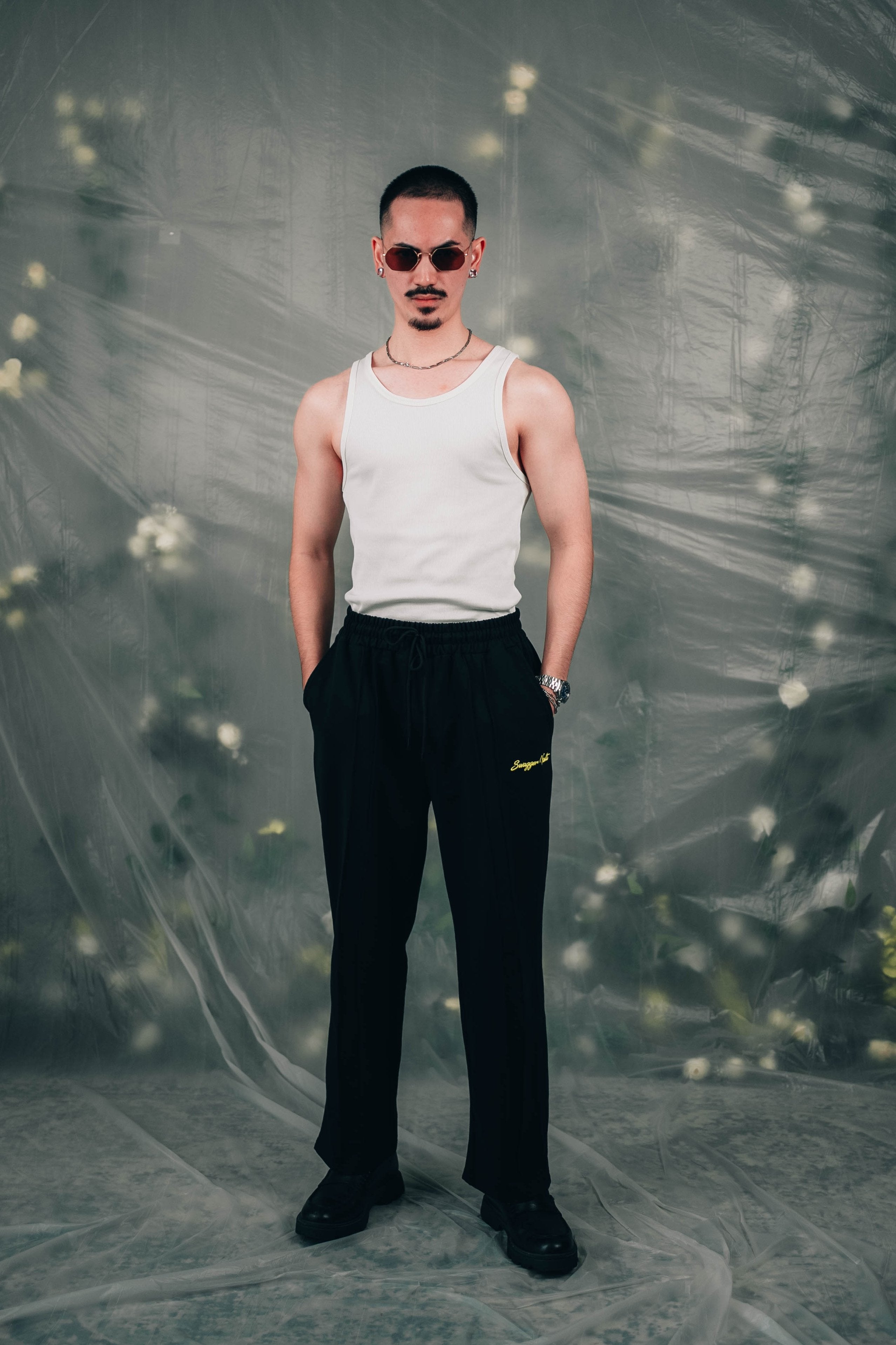 CREWEL PANT | BLACK