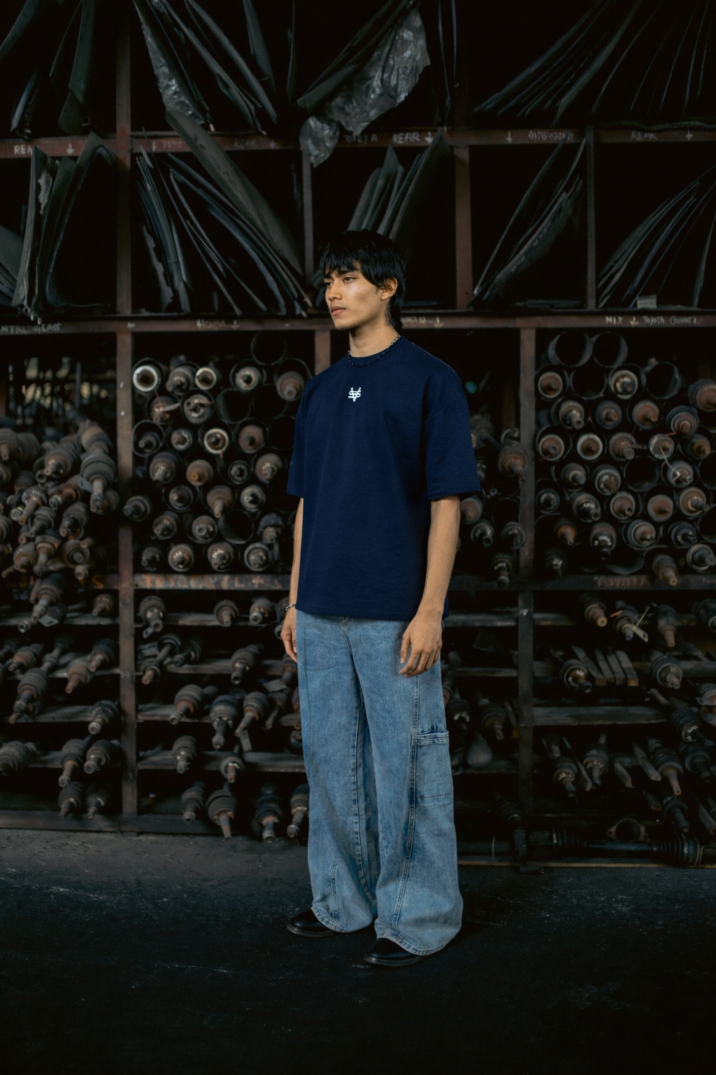 RAIMENT TEE | NAVY BLUE